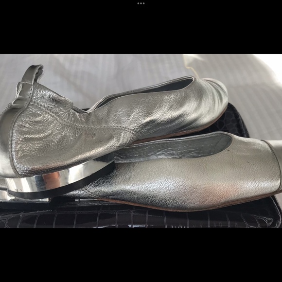 2025 Versus by VERSACE silver ballet city flats 38 - Picture 2 of 11